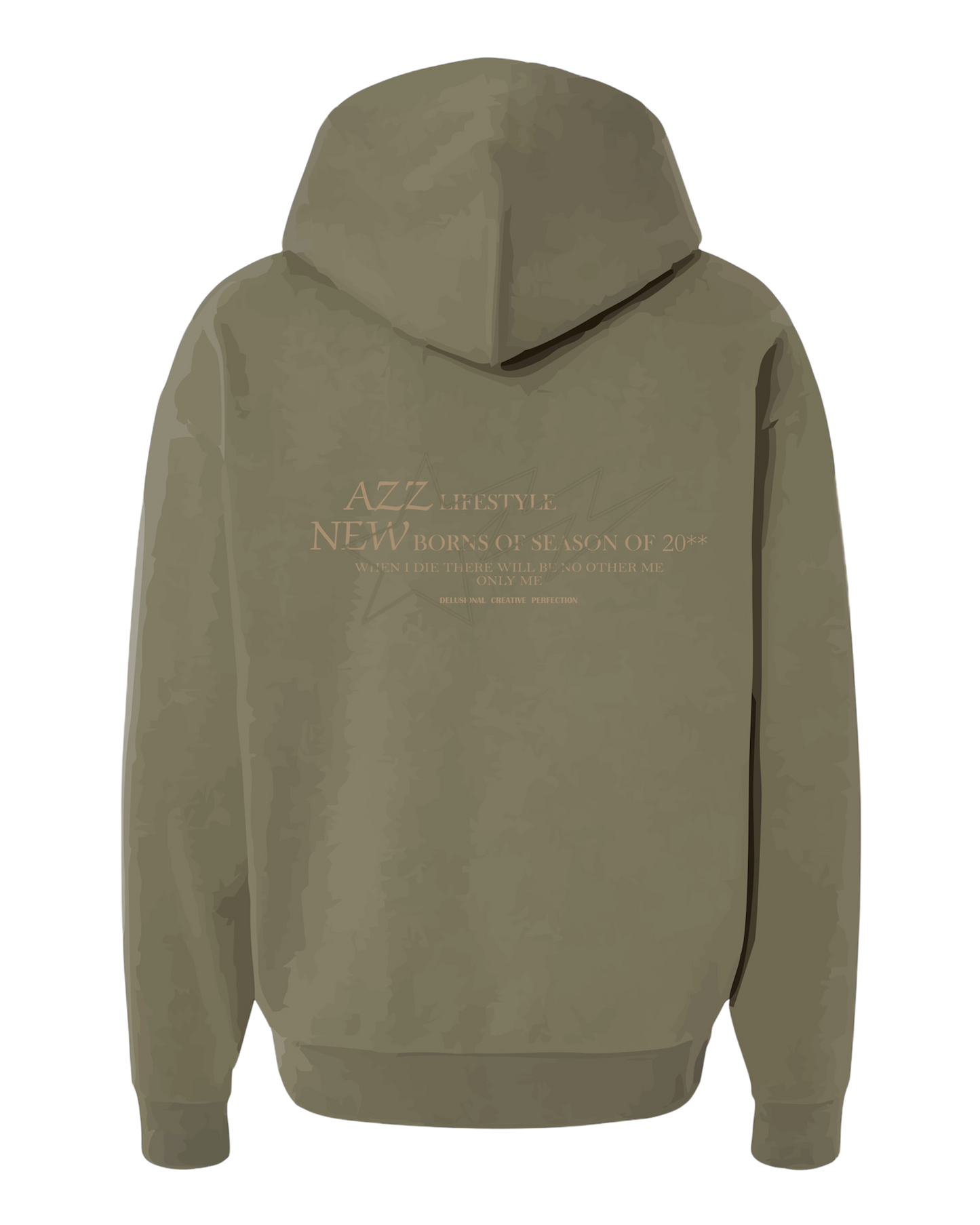 NEWBORNS OF 20** HOODIE OLIVE